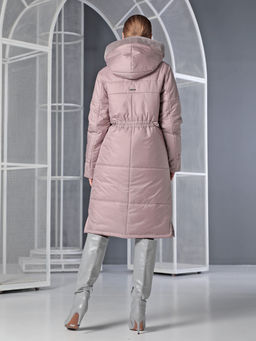 25406 Пальто серо-лиловый - Dizzyway фото 3