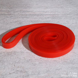 Эспандер ленточный Woohooo Fit Tape / 2080X4X13mm / Cила сопротивления 7-16 кг / TPE / уп 60/Красный