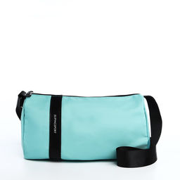 Сумка молодёжная на молнии, цвет бирюзовый - Simaland фото 3