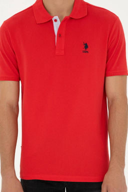 U. S. Polo Assn / Мужская красная базовая футболка - U.s. polo assn фото 6