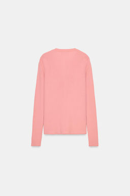 100% WOOL RIBBED CARDIGAN - Zara фото 7