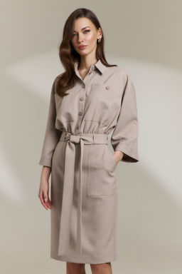 Платье 0841 бежевый