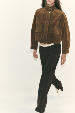 STRAIGHT-LEG TROUSERS WITH DOUBLE WAIST - Zara фото 10