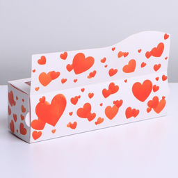Цена за 5 шт. Коробка для макарун кондитерская, упаковка, « Love you», 18×5.5×5.5 см