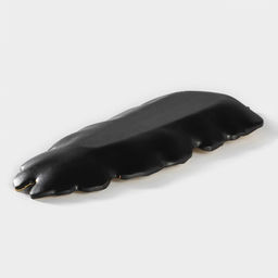 Блюдо для фруктов Доляна «Золотой лист», 38.5×15.5 см, золотое с чёрным