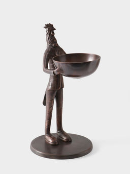 Конфетница Петушок угощает, 21?25?41 см, алюминий