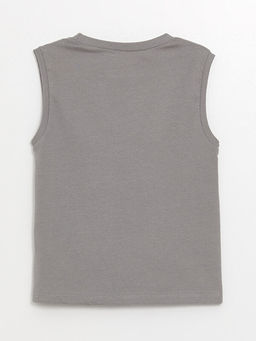 Bisiklet Yaka Bask?l? Erkek Bebek Atlet - Waikiki фото 2