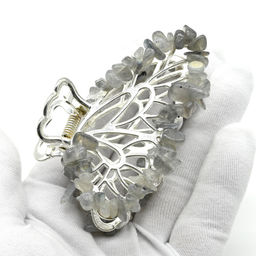 Заколка краб для волос бабочка с лабрадором 8*3,5*5см