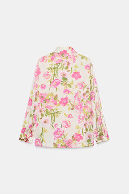 CAMISA SATINADA ESTAMPADO FLORAL / Multicolor - Zara фото 8