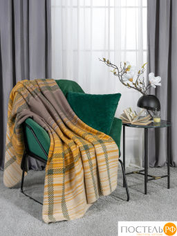 Плед CASSIA ТРАБЗОН коричн 60% хл., 40% акрил