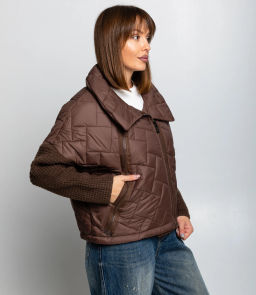 Куртка #КТ01 (13), коричневый - Dommod фото 2