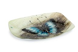 Блюдо с декором АРТ 34х24см Бабочка - SIJ фото 3