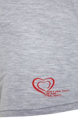 Trendyolmilla Siyah-Beyaz-Gri 3lu Paket Pamuklu Bask?l? Boyshort Orme Kulot THMSS24KU00028 фото 9