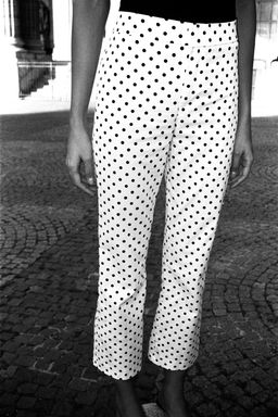 POLKA DOT MINI FLARE TROUSERS