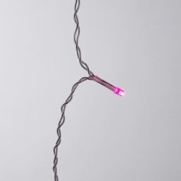 ULD-B2005-048/DTA PINK IP20 Бахрома светодиодная, 2м. 48 светодиодов. Розовый свет. Провод прозрачный. ТМ Uniel