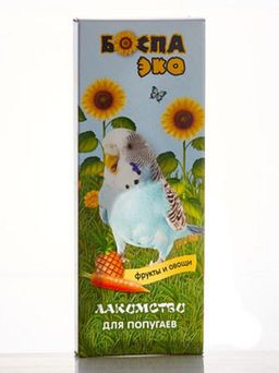 БОСПА ЭКО лак. 2 палочки д/вол. попуг. с фруктами и офощами 90 г