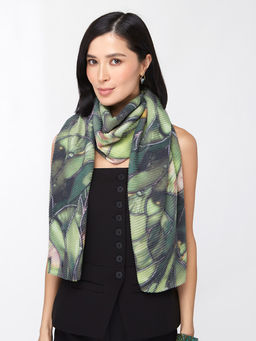 Большой, мягкий, тонкий и очень нежный двусторонний палантин с рисунком - Tantino фото 16