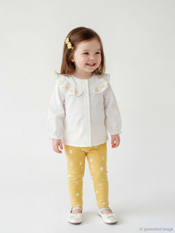 ?i?ekli K?z Bebek G?mlek ve Tayt