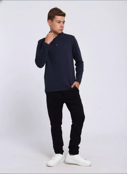 Рубашка-поло "Василий" темно-синий