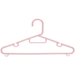 Цена за 5 шт. Плечики для одежды 2шт "ЭКЛАТТИ", цвет лиловый, 37*17см (Лейбл Селфи)