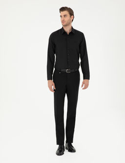 Siyah Slim Fit Arm_rl_ Uzun Kollu G_mlek