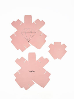 Цена за 5 шт. Коробка подарочная под бижутерию «Розовая, тиснение», 10×9×3.5 см