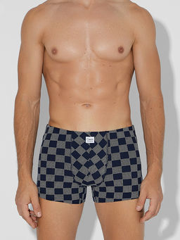 Цена за 2 штуки! Трусы боксеры мужские синие в клетку