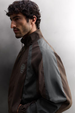 CHAQUETA T?CNICA F?TBOL COLOR BLOCK / Burgundy - Zara фото 6