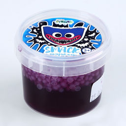 Слайм «Стекло», Smack с шариками, фиолетовый, 90 г