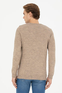 Мужской свитер песочного меланжа - U.s. polo assn фото 12