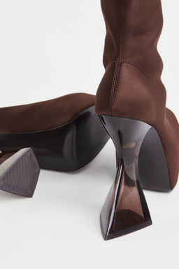 Botas de saten con plataforma - H&m фото 7