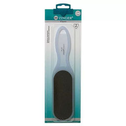 Zinger Тёрка педикюрная двусторонняя абразивная / Classic RA-66, 100/180 грит, белый