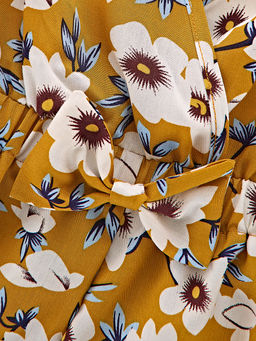 Ромпер для девочки 22-6318 синий/цветы - Mini maxi фото 12