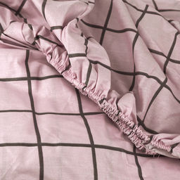 Простыня на резинке 1,5 спальная Таттерсол, пудровый 120х200см, свесы 27см, бязь Комфорт 121г/м2, хлопок 100%, упаковка классическая ПВХ 28х41см, Домашняя мода (Россия)  фото 4