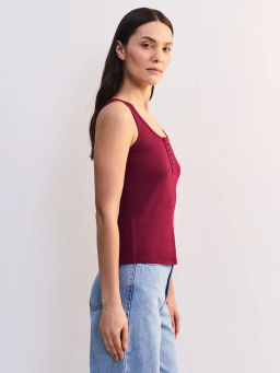 Топ в рубчик на пуговицах ZR2605013403-91 / Zarina