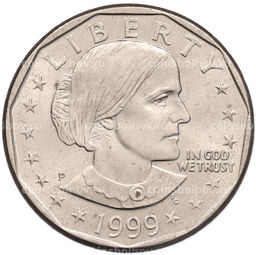 Монета 1 доллар 1999 года P США Сьюзен Энтони