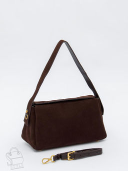 Сумка женская кожаная 1103M coffee Polina&Eiterou