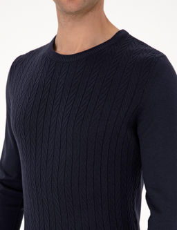 Laciver Slim Fit Bisiklet Yaka Triko Kazak - Pierre cardin фото 7