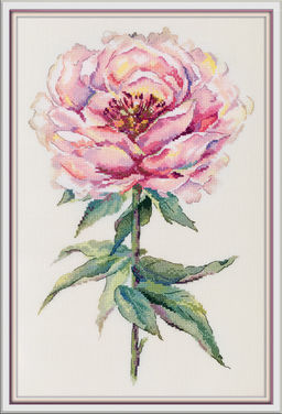 Набор для вышивания PANNA C-7468 Пион 25.5 х 38.5 см