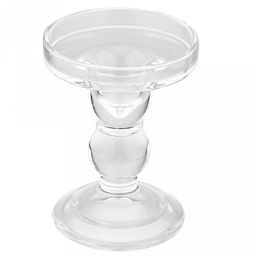 Подсвечник стеклянный "Николас" h11,3см, чаша д8,5см, h4,5см, основание д7,5см, в коробке (Китай)