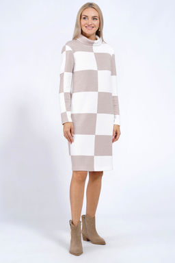 Платье ALANI 2012 бежево-молочная клетка - Alani collection фото 6