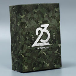 Коробка подарочная складная, упаковка, 23 февраля, 21?15?7 см