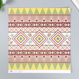 Цена за 5 шт. Бумага для скрапбукинга двусторонняя «Этника», плотность 180 г, 30.5×32 см