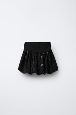 BALLOON SKIRT WITH HEART BEADS - Zara фото 2