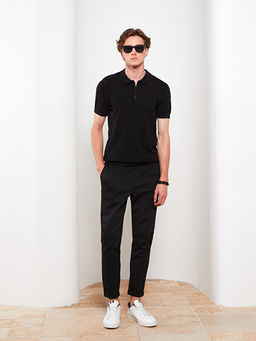 Polo Yaka K?sa Kollu Erkek Triko Kazak