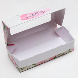 Цена за 5 шт. Кондитерская упаковка, коробка с ламинацией «Best wishes», 17×7×4 см