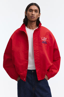 Chaqueta de ch?ndal bordada en nailon Loose Fit - H&m фото 6