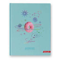 Светоч Дневник школьный 5-11 класс, матовая ламинация + фольга, A5+ 48 л. 12 шт. твердый переплет 60 г/кв.м My Space 48ДТ5_000076