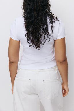 Camiseta en canal? de algod?n - H&m фото 8