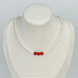 Колье из Жемчуга и Коралла